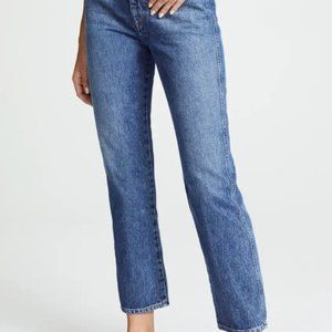AGOLDE Pinch Waist High Rise Kick Jeans Placebo